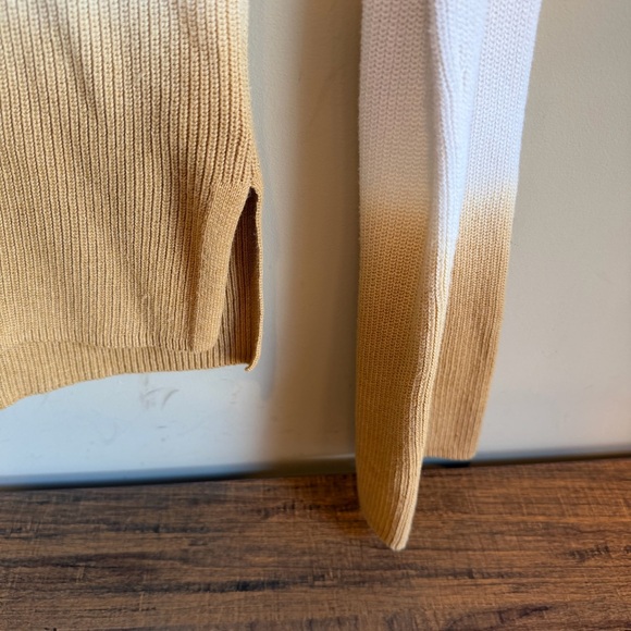 Anthropologie Pink Dip Dye Ombre Knit Tunic Sweater - Picture 5 of 6